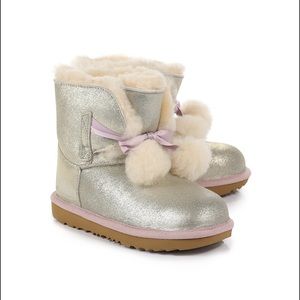 Brand New, size 12 Toddler Girl UGG Metallic Gold